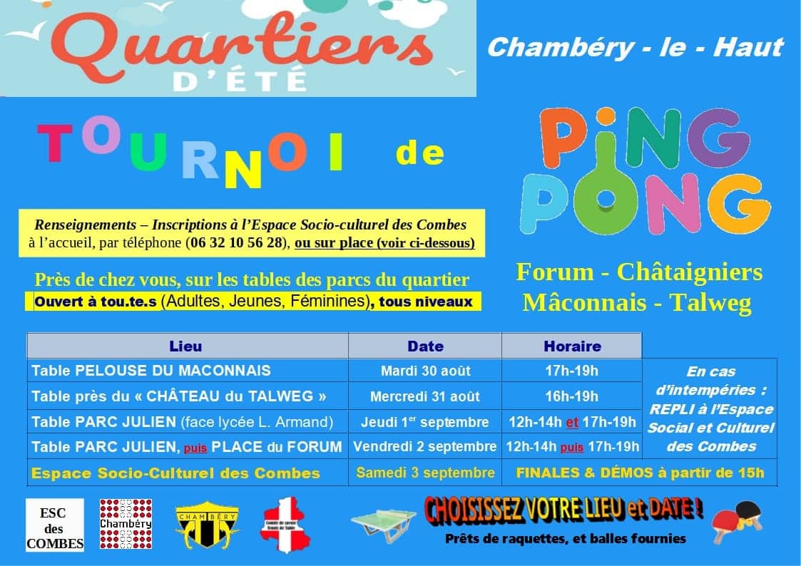Quartiers d&rsquo;été – ESC des Combes