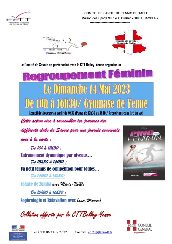 Infos Regroupement Féminin