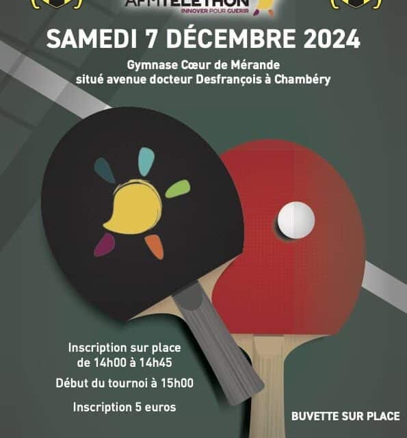 Tournoi Téléthon – Chambéry TT