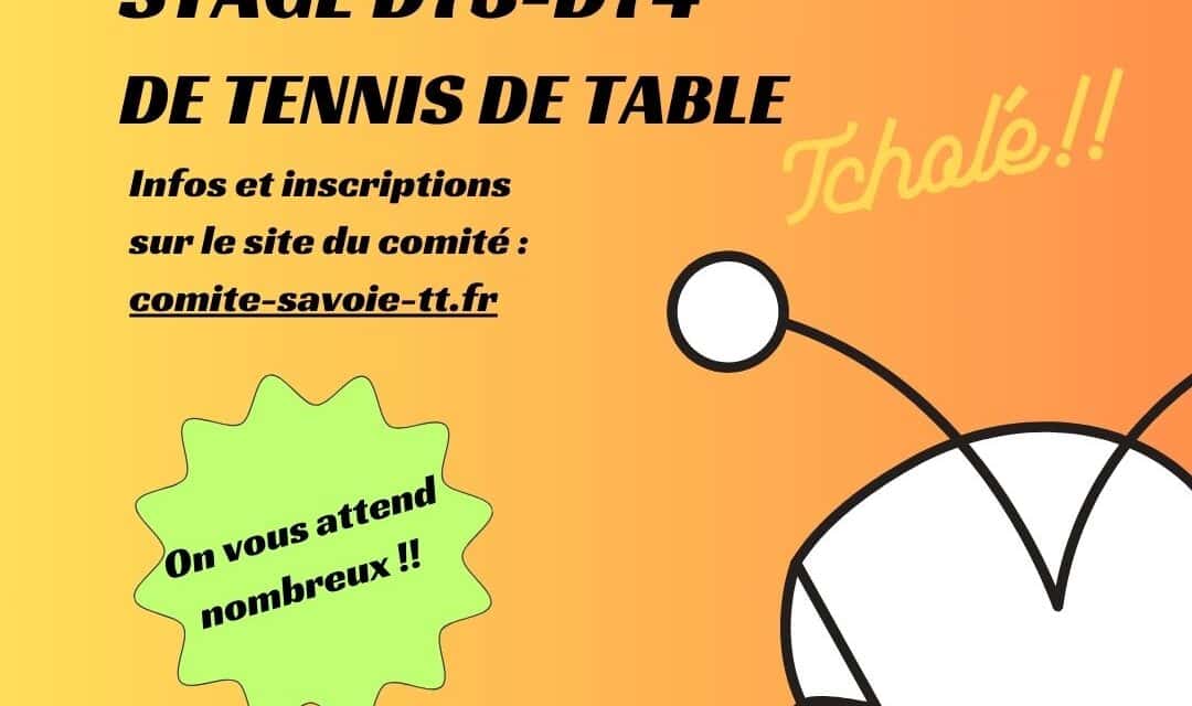 Infos stage D73/D74 – Février 2025