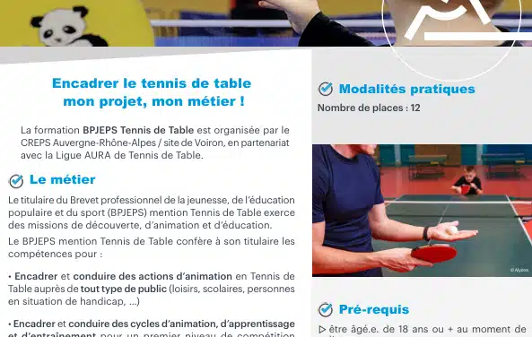 Inscription BPJEPS 2025/2026