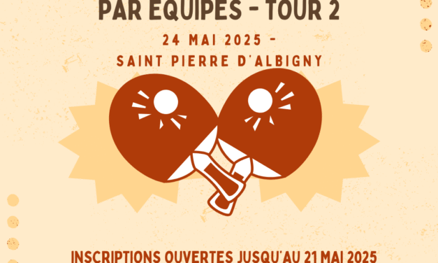 Infos Championnat Jeunes Par Equipes – Tour 2