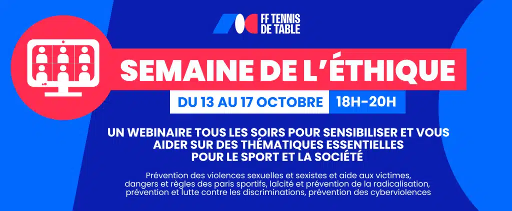 Semaine de l’éthique du 13 au 17 octobre