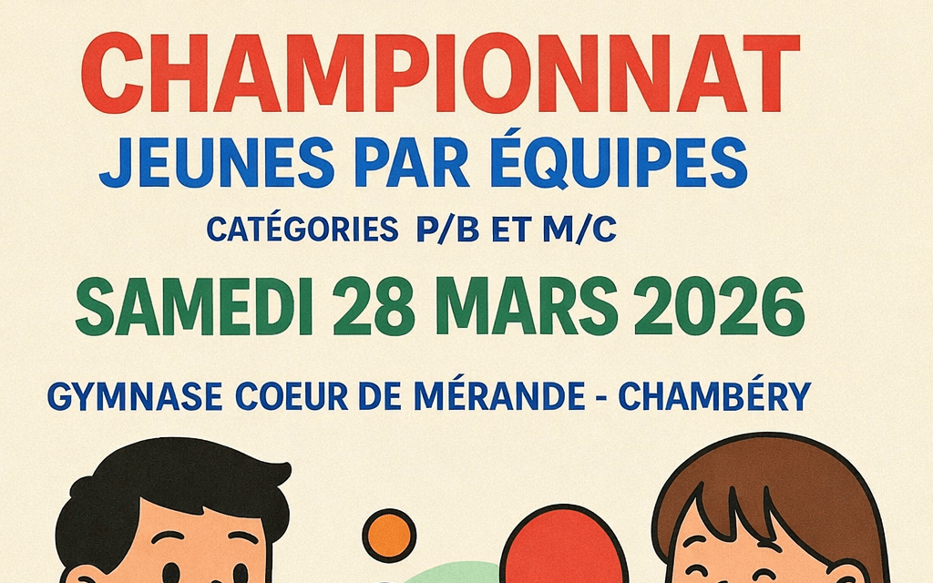Infos Championnat Jeunes par équipes – Tour 3 – Chambéry
