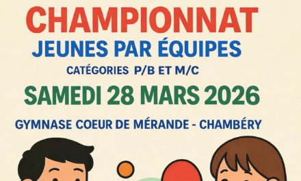 Infos Championnat Jeunes par équipes – Tour 3 – Chambéry