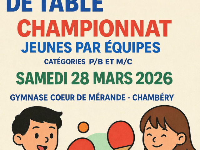 Infos Championnat Jeunes par équipes – Tour 3 – Chambéry