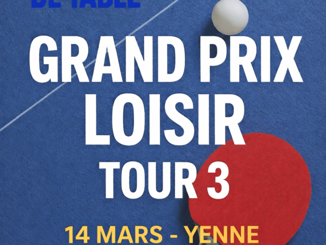 Infos GP Loisir – Tour 4 – Yenne