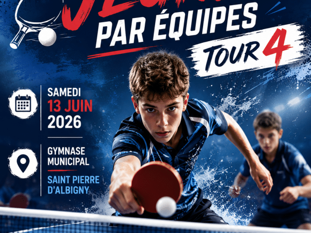 Infos Ch. Jeunes – Tour 4 – St. Pierre d&rsquo;Albigny